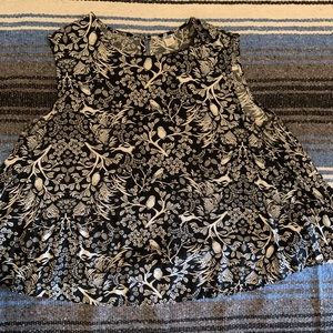 Black & White Blouse